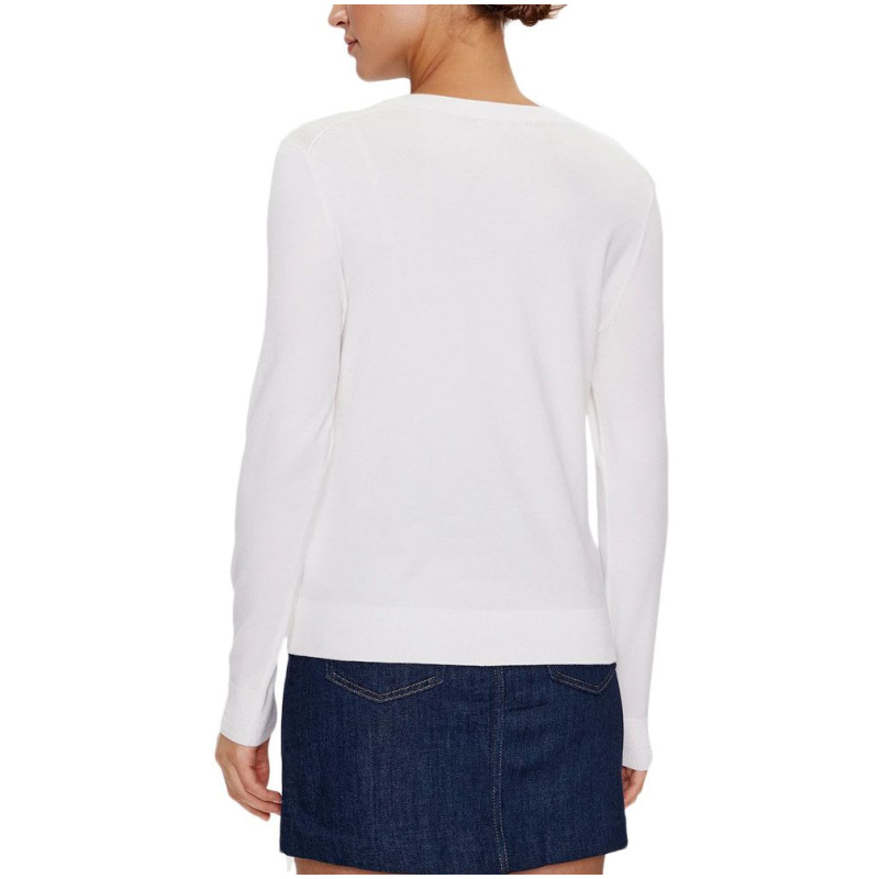 TOMMY HILFIGER CO JERSEY STITCH V-NK SWEATER